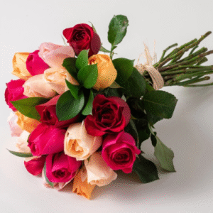 Buquê de 24 Rosas Coloridas
